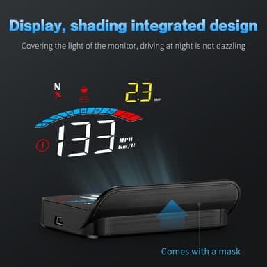 M16 nopeusmittari HUD GPS-projektori LCD-näyttö