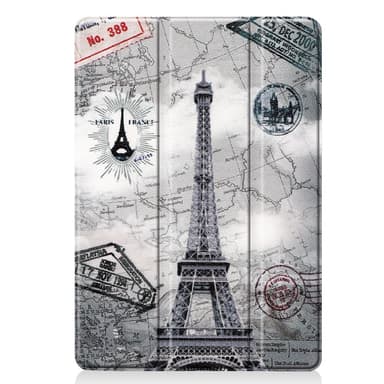 Apple iPad 10.2 Pattern PU kolminkertainen teline -tablettikotelo - Kartta