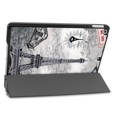 Apple iPad 10.2 Pattern PU kolminkertainen teline -tablettikotelo - Kartta