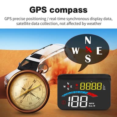 M16 nopeusmittari HUD GPS-projektori LCD-näyttö