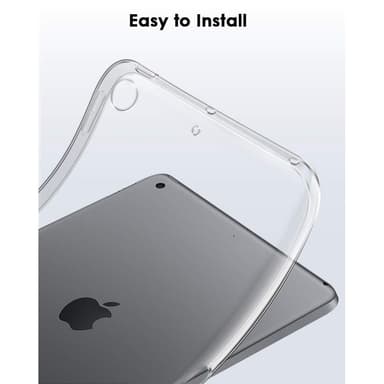 iPad 10.2 2021/2020/2019 Kirkas läpinäkyvä TPU-suojakotelo