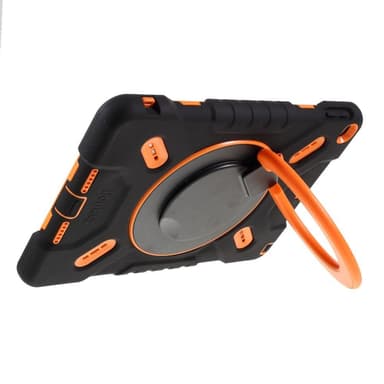 PEPKOO iPad 10.2 2020/2019. Ilma 10.5 2019. Pro 10.5 2017. Extreme Armor - Musta/Oranssi