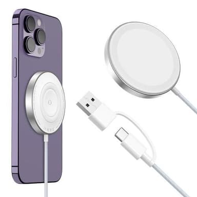 Kaksipuolinen magneettinen laturi Nopea lataus Apple Watch -matkapuhelimen nappikuulokkeille
