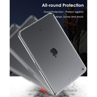 iPad 10.2 2021/2020/2019 Kirkas läpinäkyvä TPU-suojakotelo