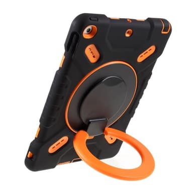 PEPKOO iPad 10.2 2020/2019. Ilma 10.5 2019. Pro 10.5 2017. Extreme Armor - Musta/Oranssi