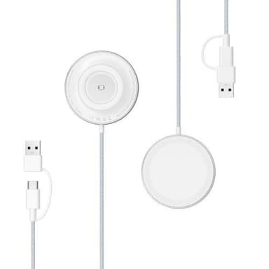 Kaksipuolinen magneettinen laturi Nopea lataus Apple Watch -matkapuhelimen nappikuulokkeille