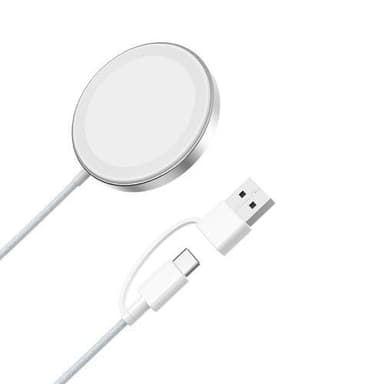 Kaksipuolinen magneettinen laturi Nopea lataus Apple Watch -matkapuhelimen nappikuulokkeille