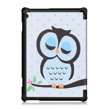 Kolminkertainen telinekotelo Lenovo Tab M10 TB-X605F/TB-X605L TB-X505F/TB-X505 nukkuva pöllö