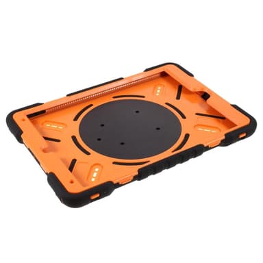 PEPKOO iPad 10.2 2020/2019. Ilma 10.5 2019. Pro 10.5 2017. Extreme Armor - Musta/Oranssi