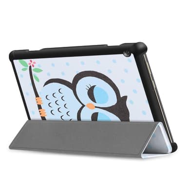 Kolminkertainen telinekotelo Lenovo Tab M10 TB-X605F/TB-X605L TB-X505F/TB-X505 nukkuva pöllö