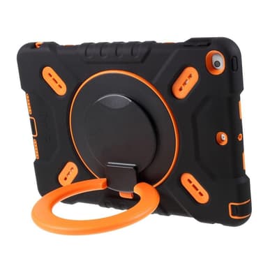 PEPKOO iPad 10.2 2020/2019. Ilma 10.5 2019. Pro 10.5 2017. Extreme Armor - Musta/Oranssi
