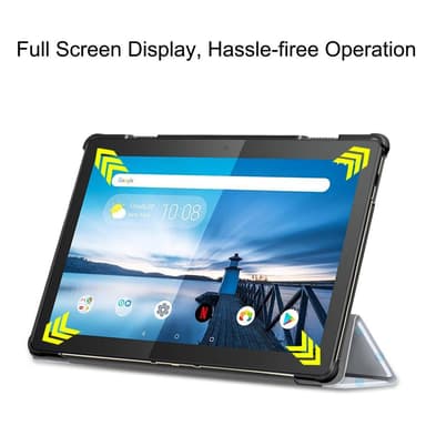 Kolminkertainen telinekotelo Lenovo Tab M10 TB-X605F/TB-X605L TB-X505F/TB-X505 nukkuva pöllö