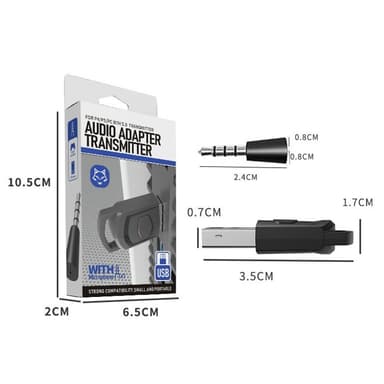 Sony PS5 PS4 PC-kuulokkeille Bluetooth USB 3.5mm Audio Transmitter Langaton vastaanotin