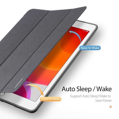 DUX DUCIS Domo Apple iPad 10.2 2021/2020/2019 Kolminkertainen jalusta Musta