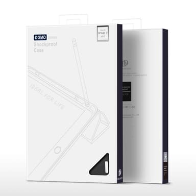 DUX DUCIS Domo Apple iPad 10.2 2021/2020/2019 Kolminkertainen jalusta Musta
