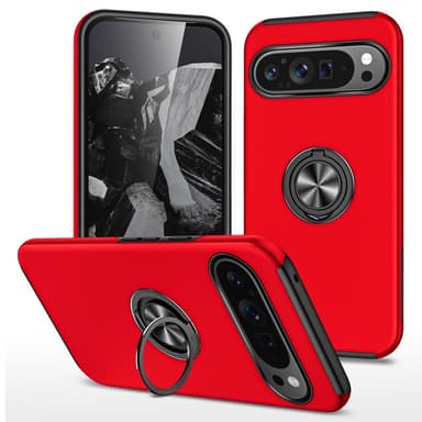 Google Pixel 9 / Pixel 9 Pro sormenrengasjalustan hybridikotelo