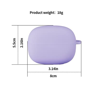 Xiaomi Redmi Buds 6 Pro Silikonikotelo – Naarmuuntumaton suojakuori karabiinihaan kanssa