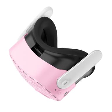 Meta Quest 3S -suojakotelolle, VR-kuulokemikrofonille, silikonisuoja - vaaleanpunainen