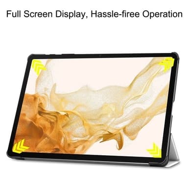 Kolmen taittotelineen älykotelo Samsung Galaxy Tab S10+ (S10 Plus) -puhelimelle