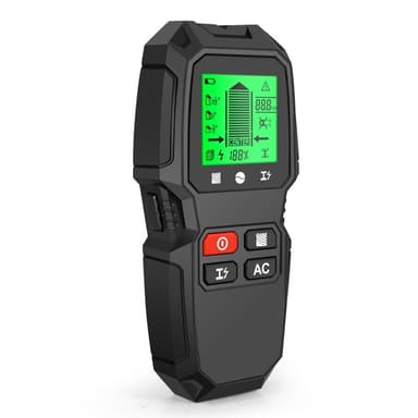 5 in 1 LCD-seinänastaetsin reunan keskipisteen puuvirran metallin AC Live Wire Detector