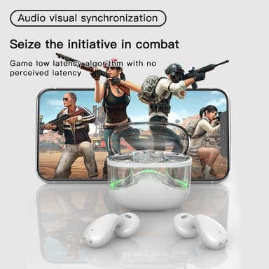 Langattomat Bluetooth-kuulokkeet In-Ear Ultra-Long Standby Call -urheilukuulokkeet - Musta