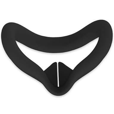Meta Quest 3S VR -silikonikotelolle, hikoilua estävä kasvotyynyn suojakuori - Musta