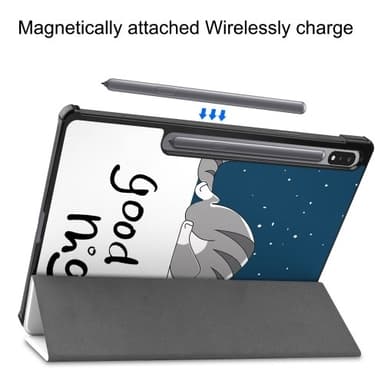Kolmen taittotelineen älykotelo Samsung Galaxy Tab S10+ (S10 Plus) -puhelimelle