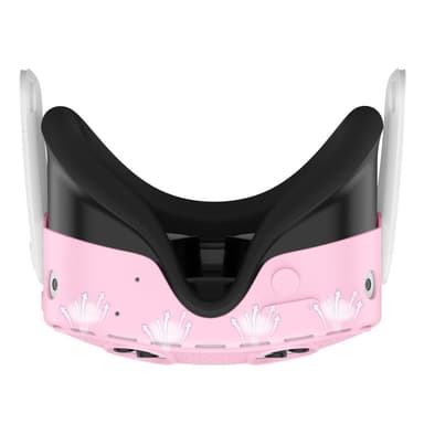Meta Quest 3S -suojakotelolle, VR-kuulokemikrofonille, silikonisuoja - vaaleanpunainen
