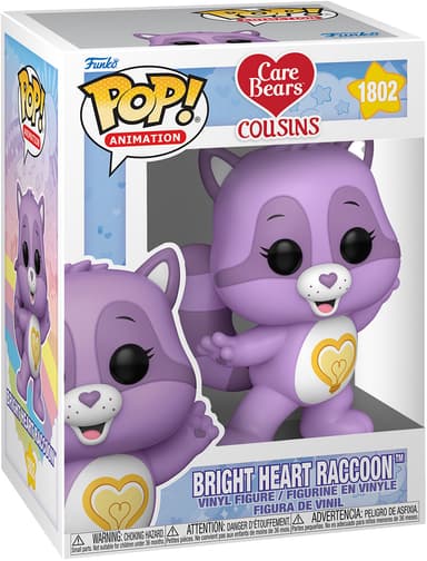 Funko POP Care Bears Cousins toimintafiguuri (Bright Heart Raccoon)