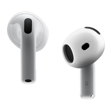 AirPods 4:lle liukumaton silikonikotelo, korvasuojat, nappikuulokkeet - Läpinäkyvä