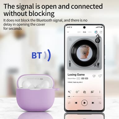 Xiaomi Redmi Buds 6 Lite silikonikotelolle naarmuuntumaton suojakotelo - Punainen
