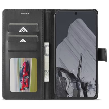 LC.IMEEKE Google Pixel 9 Pro XL Suojakuori Flip Cover - Musta