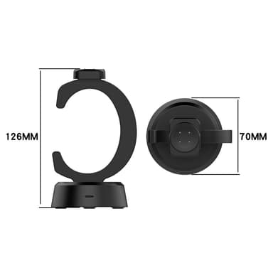 Google Pixel Watch 3 45/41mm Watch 2 Fitbit Ace LTE laturiin ja telakkaan 1 m kaapeli