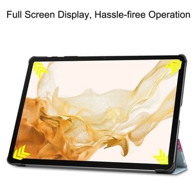 Kolmen taittotelineen älykotelo Samsung Galaxy Tab S10+ (S10 Plus) -puhelimelle
