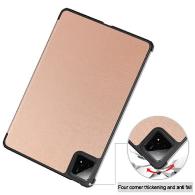 Slim Fit suojakuori Xiaomi Pad 7 Auto Wake / Sleep -laitteelle - Rose Gold