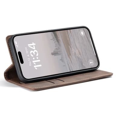 CASEME Retro lompakkokotelo iPhone 16 Plus