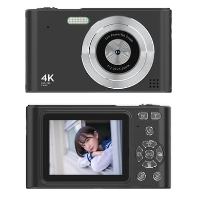 Digikamera 2,4 tuuman IPS-näyttöinen HD CCD-kamera 32GB TF-kortilla + kortinlukijalla