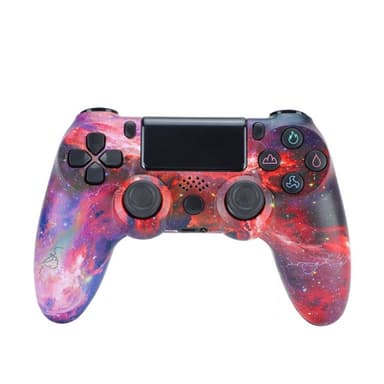 Langaton PS4-peliohjain, jossa kaiutin ja stereokuulokeliitäntä - Punainen taivas