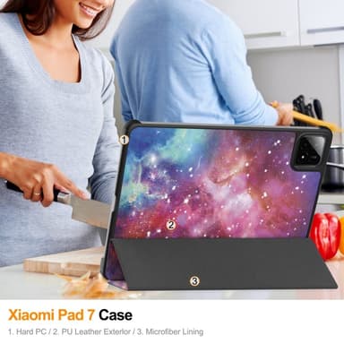 Slim Fit suojakuori Xiaomi Pad 7 Auto Wake / Sleep -laitteelle - Galaxy