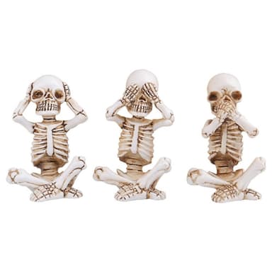 3 kpl Halloween Spooky Horror Ornament Scary Decoration Istuva luuranko