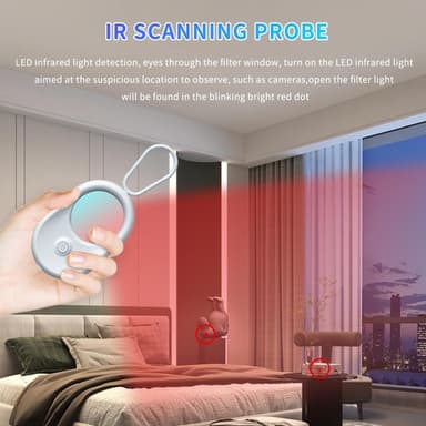 Piilotetun kameran ilmaisimen infrapunakameraskanneri hotellimatkailuturvallisuuteen