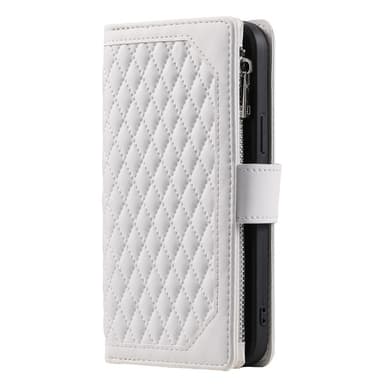 Xiaomi Redmi 14C Zipper Wallet Case Rhombus Stitching Line Puhelinsuojus