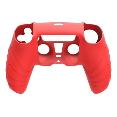 HONSON Protective Case Shell -kuori Sony Playstation 5:lle liukastumista estävälle silikonisuojalle - Punainen
