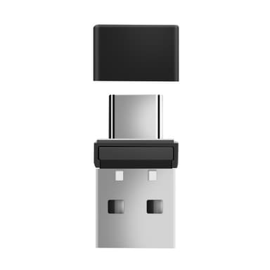2 in 1 USB USB-C Mouse Jiggler Mouse Mover ilman ajureita pitää tietokoneen aktiivisena