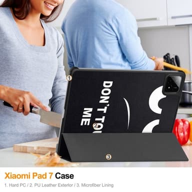 Slim Fit suojakuori Xiaomi Pad 7 Auto Wake / Sleep -laitteelle - Don't Touch Me
