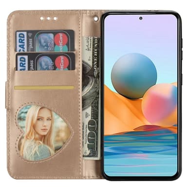 Samsung Galaxy A56 5G Taittuva Glitter-Suojakotelo Vetoketjutaskulla – Gold