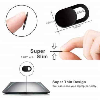 6 kpl Anti-Spy Computer Camera Protection Slider Anti-Peep Privacy - Starry Sky 5