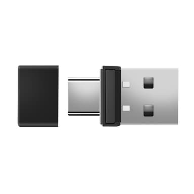 2 in 1 USB USB-C Mouse Jiggler Mouse Mover ilman ajureita pitää tietokoneen aktiivisena