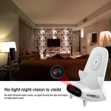 Langaton laturi Piilotettu kamera Etävalvonta 1080P HD WiFi -turvakamera