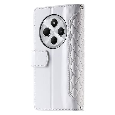Xiaomi Redmi 14C Zipper Wallet Case Rhombus Stitching Line Puhelinsuojus